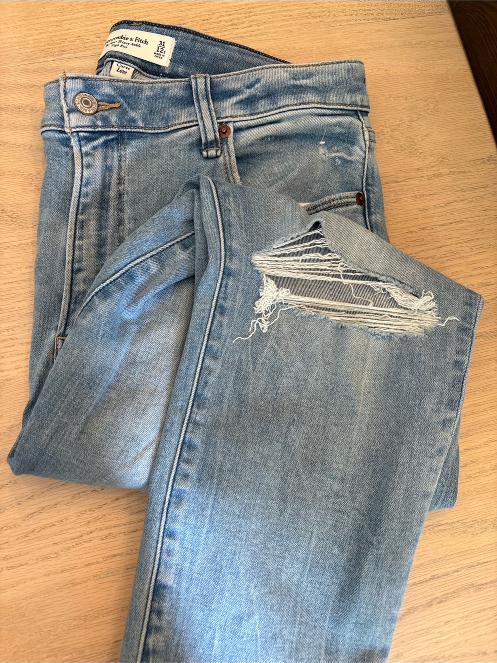 Abercrombie & Fitch Curve Love Super Skinny Ankle 31/12 short